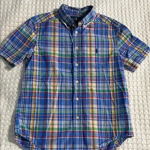 Ralph Lauren Blue and Green Plaid Shirt